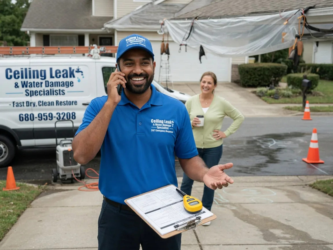 Ceiling Leak Cleanup Deanville, TX FAQs